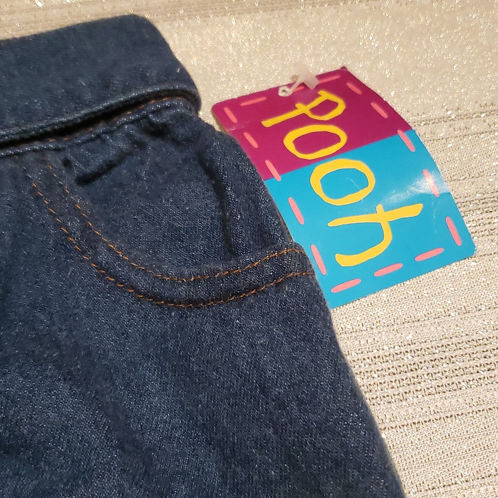 Disney Pooh Bear NEW Kids Toddler Pull-On Jeans Bottoms 24M NWT - Picture 4 of 11